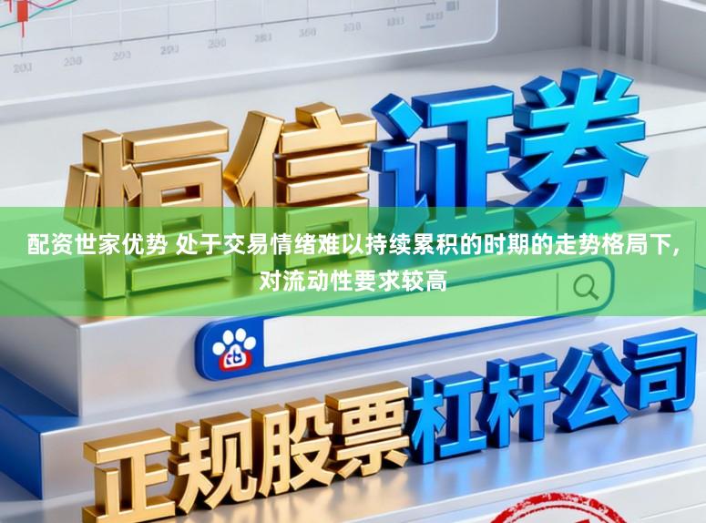 配资世家优势 处于交易情绪难以持续累积的时期的走势格局下,对流动性要求较高