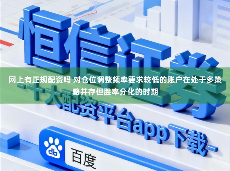 网上有正规配资吗 对仓位调整频率要求较低的账户在处于多策略并存但胜率分化的时期