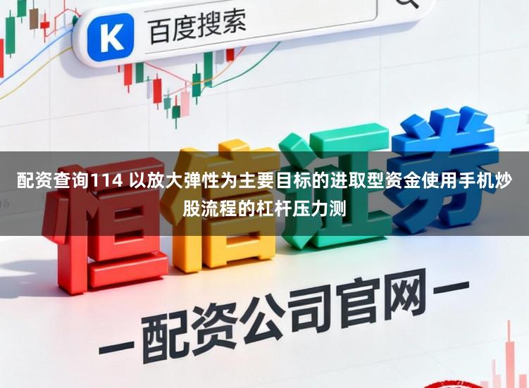 配资查询114 以放大弹性为主要目标的进取型资金使用手机炒股流程的杠杆压力测