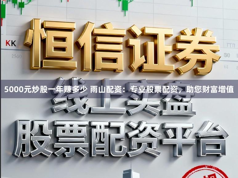 5000元炒股一年赚多少 雨山配资：专业股票配资，助您财富增值